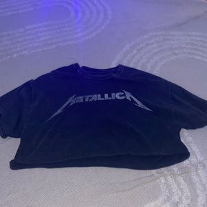 Brandy Melville Metallica Crop Top